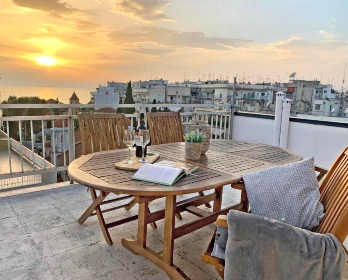 Apartament Sea View Sunset Penthouse Saloniki Zewnętrze zdjęcie