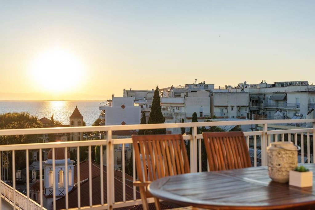 Apartament Sea View Sunset Penthouse Saloniki Zewnętrze zdjęcie